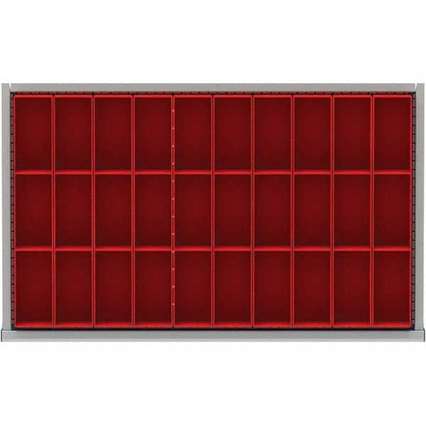LISTA - 30-Compartment Drawer Divider Layout for 3.15" High Drawers - Exact Tooling