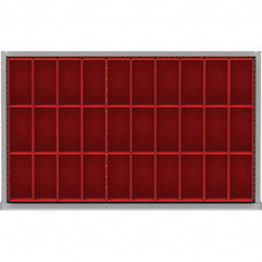 LISTA - 30-Compartment Drawer Divider Layout for 3.15" High Drawers - Exact Tooling