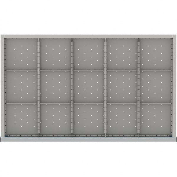 LISTA - 15-Compartment Drawer Divider Layout for 3.15" High Drawers - Exact Tooling
