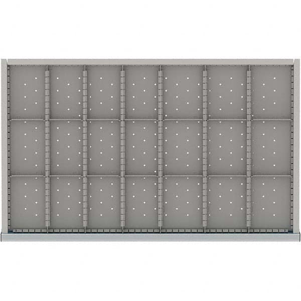 LISTA - 21-Compartment Drawer Divider Layout for 3.15" High Drawers - Exact Tooling