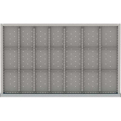 LISTA - 21-Compartment Drawer Divider Layout for 3.15" High Drawers - Exact Tooling