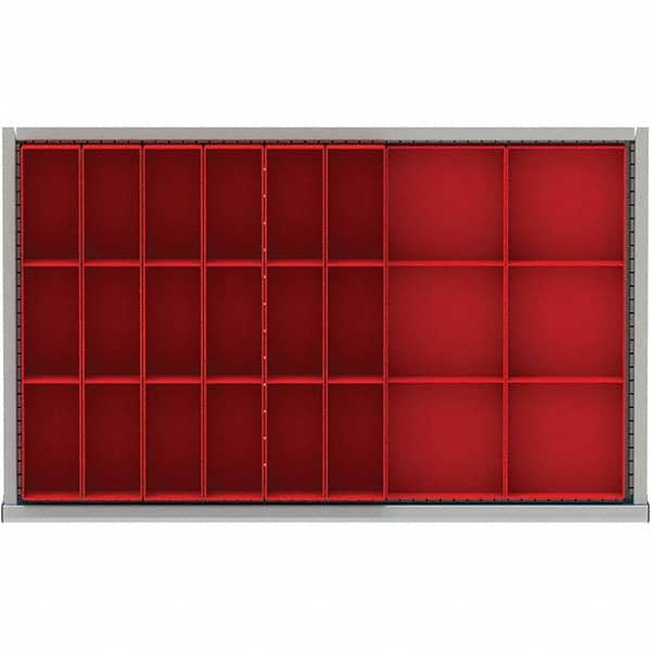 LISTA - 24-Compartment Drawer Divider Layout for 3.15" High Drawers - Exact Tooling