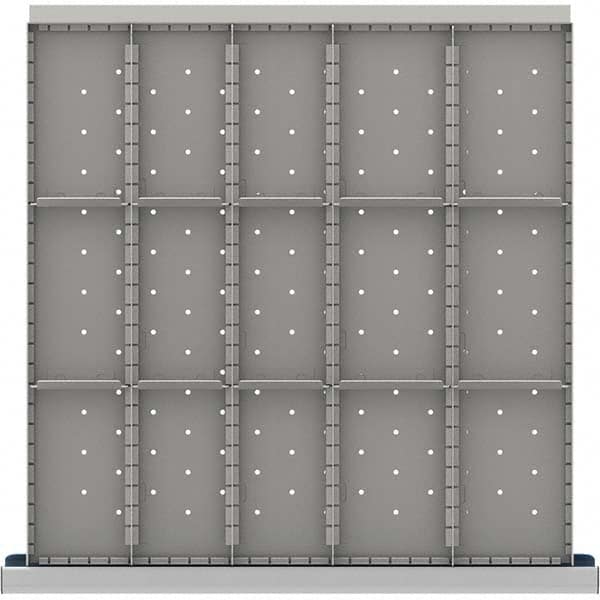 LISTA - 15-Compartment Drawer Divider Layout for 3.15" High Drawers - Exact Tooling