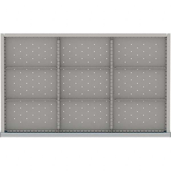 LISTA - 9-Compartment Drawer Divider Layout for 3.15" High Drawers - Exact Tooling