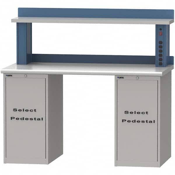 LISTA - Stationary Work Benches, Tables Type: Workstation Top Material: Plastic Laminate - Exact Tooling