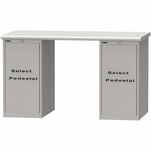 LISTA - Stationary Work Benches, Tables Type: Workstation Top Material: Plastic Laminate - Exact Tooling