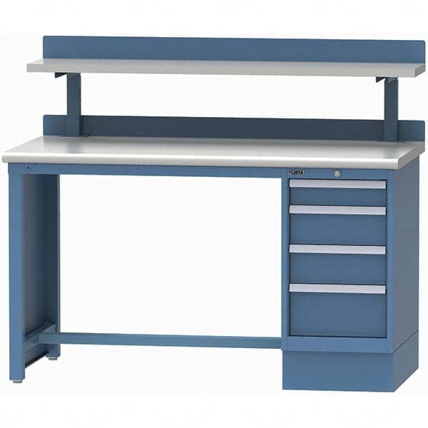 LISTA - Stationary Work Benches, Tables Type: Workstation Top Material: Plastic Laminate - Exact Tooling