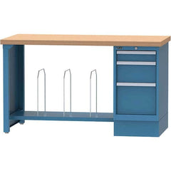 LISTA - Stationary Work Benches, Tables Type: Packaging Table Top Material: Butcher Block - Exact Tooling