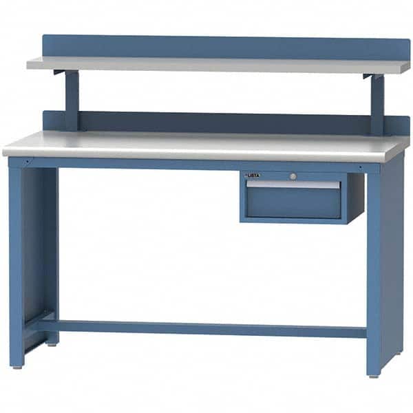 LISTA - Stationary Work Benches, Tables Type: Workstation Top Material: Plastic Laminate - Exact Tooling