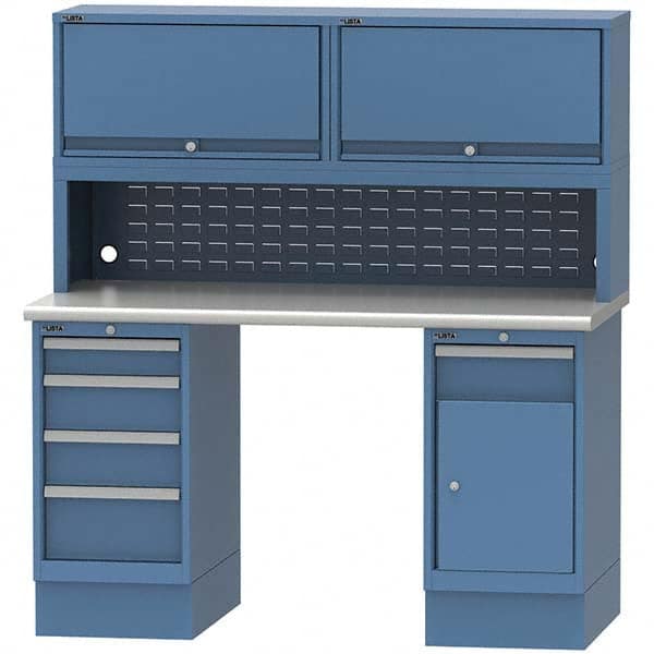 LISTA - Stationary Work Benches, Tables Type: Workstation Top Material: Plastic Laminate - Exact Tooling