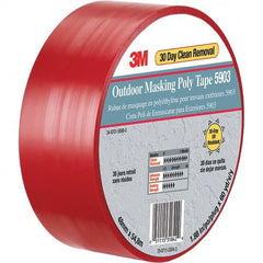 3M - 60 Yd x 50" x 7.5 mil Red Polyethylene Cloth Duct Tape - Exact Tooling
