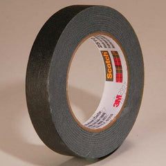 3M - 18mm Wide x 55 m x 5.6 mil Black Crepe Paper Masking Tape - Exact Tooling