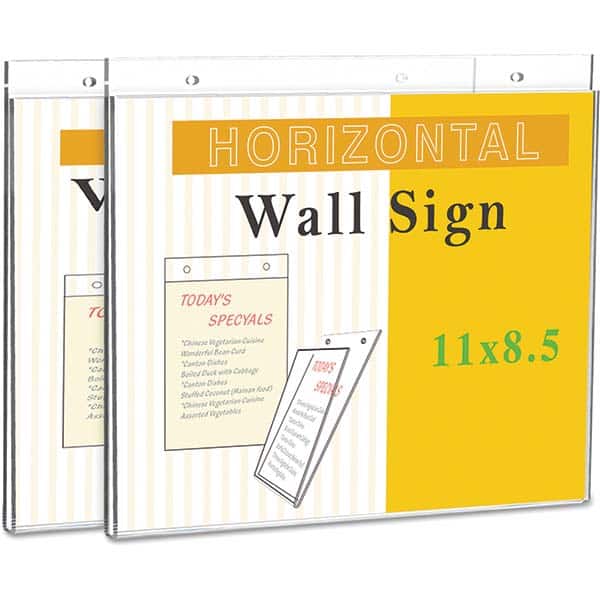 UNIVERSAL - Sign Holders & Frames Type: Wall Mount Sign Holder Sign Height Compatibility (Inch): 8-1/2 - Exact Tooling