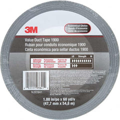 3M - 60 Yd x 1.88" x 5.8 mil Silver Polyethylene Cloth Duct Tape - Exact Tooling