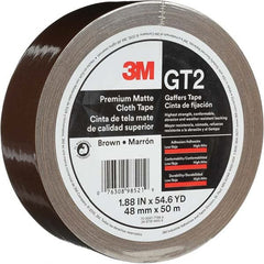 3M - 50m x 48mm x 11 mil Brown Cotton Cloth Gaffers Tape - Exact Tooling