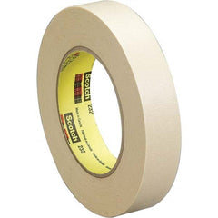3M - 3/4" Wide x 60 Yd Long x 6.3 mil Tan Crepe Paper Masking Tape - Exact Tooling
