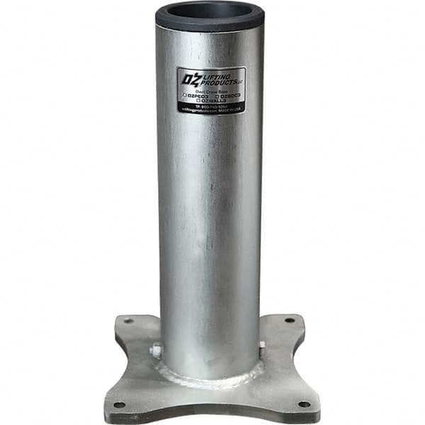 OZ Lifting Products - Davit Crane Bases Base Type: Pedestal Base Finish/Coating: Zinc Plated - Exact Tooling