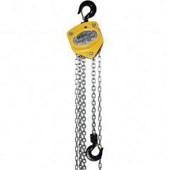 OZ Lifting Products - 2,000 Lb Capacity, 30' Lift Height, Manual Chain Hoist with Overload Protection - Exact Tooling
