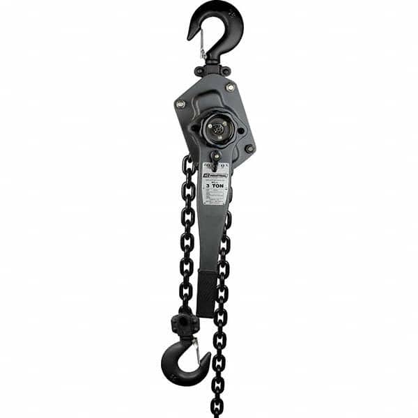 OZ Lifting Products - 6,000 Lb Capacity, 15' Lift Height, Chain Manual Lever Hoist - Exact Tooling