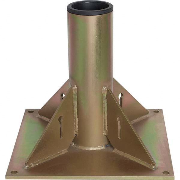 OZ Lifting Products - Davit Crane Bases Base Type: Pedestal Base Finish/Coating: Zinc Plated - Exact Tooling