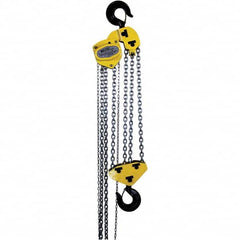 OZ Lifting Products - 20,000 Lb Capacity, 20' Lift Height, Manual Chain Hoist with Overload Protection - Exact Tooling