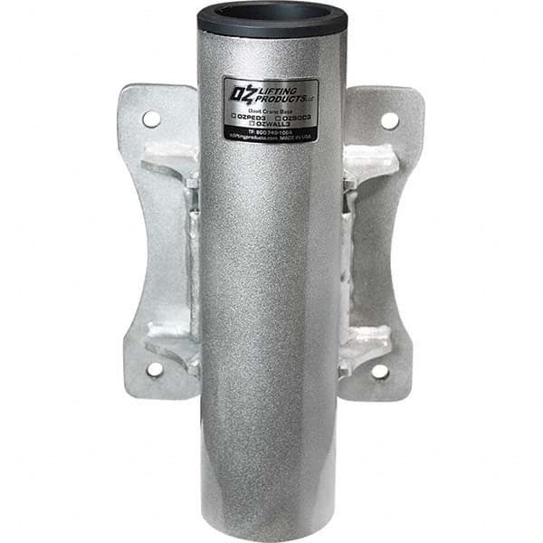OZ Lifting Products - Davit Crane Bases Base Type: Wall Mount Base Finish/Coating: Zinc Plated - Exact Tooling