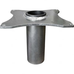 OZ Lifting Products - Davit Crane Bases Base Type: Socket Base Finish/Coating: Zinc Plated - Exact Tooling