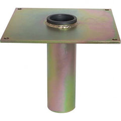 OZ Lifting Products - Davit Crane Bases Base Type: Socket Base Finish/Coating: Zinc Plated - Exact Tooling