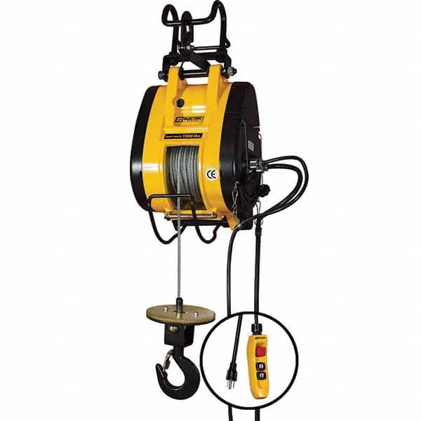 OZ Lifting Products - Electric Hoists Type: Wire Rope Hoist Load Capacity (Ton): 0.5 - Exact Tooling