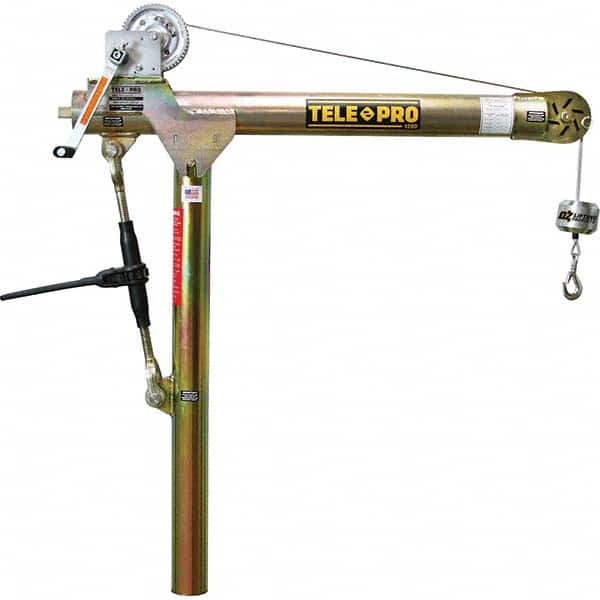 OZ Lifting Products - Davit Cranes Davit Crane Type: Spur Gear Capacity (Lb.): 1,200 - Exact Tooling