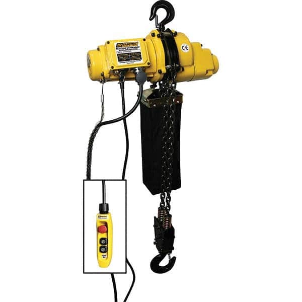 OZ Lifting Products - Electric Hoists Type: Electric Chain Hoist Load Capacity (Ton): 2 - Exact Tooling