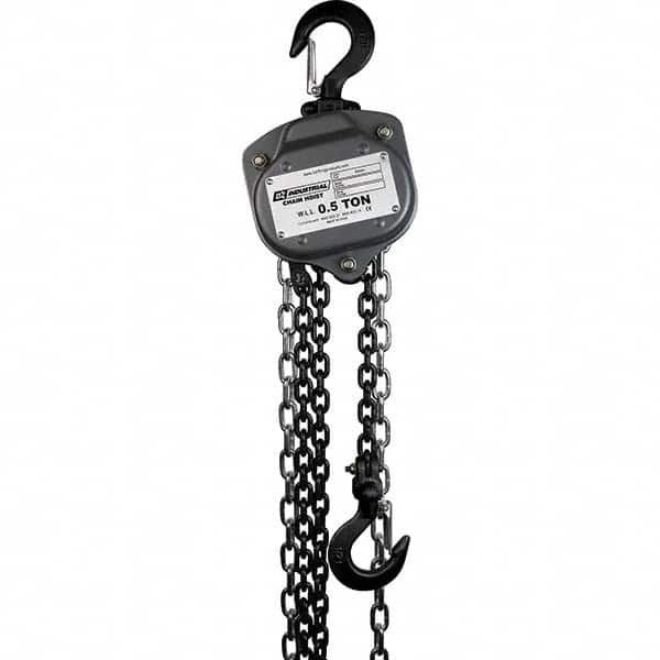 OZ Lifting Products - 1,000 Lb Capacity, 10' Lift Height, Chain Manual Hoist - Exact Tooling
