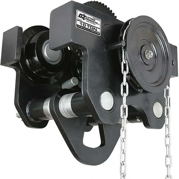 OZ Lifting Products - Trolleys Type: Geared Beam Trolley Load Capacity (Lb.): 20,000.000 - Exact Tooling