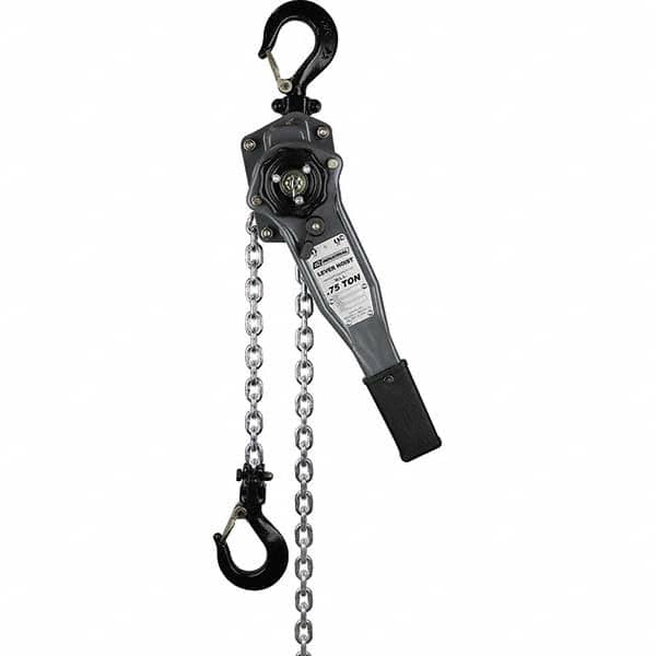 OZ Lifting Products - 1,500 Lb Capacity, 5' Lift Height, Chain Manual Lever Hoist - Exact Tooling