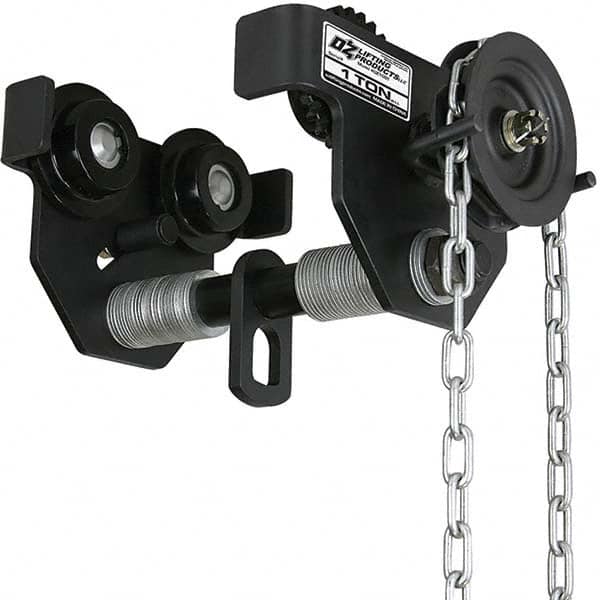 OZ Lifting Products - Trolleys Type: Geared Beam Trolley Load Capacity (Lb.): 2,000.000 - Exact Tooling