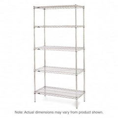 Metro - 2,000 Lb Capacity 5 Shelf Wire Shelving - Starter Unit - Exact Tooling