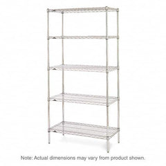 Metro - 2,000 Lb Capacity 5 Shelf Wire Shelving - Starter Unit - Exact Tooling