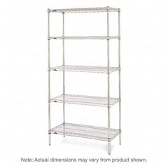 Metro - 2,000 Lb Capacity 5 Shelf Wire Shelving - Starter Unit - Exact Tooling