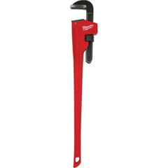 Milwaukee Tool - Pipe Wrenches; Type: Pipe Wrench ; Maximum Pipe Capacity (Inch): 6 ; Overall Length (Inch): 48 ; Material: Steel ; Additional Information: Ergonomic Handle Design That Helps Prevent Fatigue And Slip ; Finish/Coating: Black - Exact Tooling