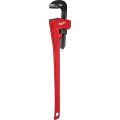 Milwaukee Tool - Pipe Wrenches; Type: Pipe Wrench ; Maximum Pipe Capacity (Inch): 8 ; Overall Length (Inch): 60 ; Material: Steel ; Additional Information: Ergonomic Handle Design That Helps Prevent Fatigue And Slip ; Finish/Coating: Black - Exact Tooling