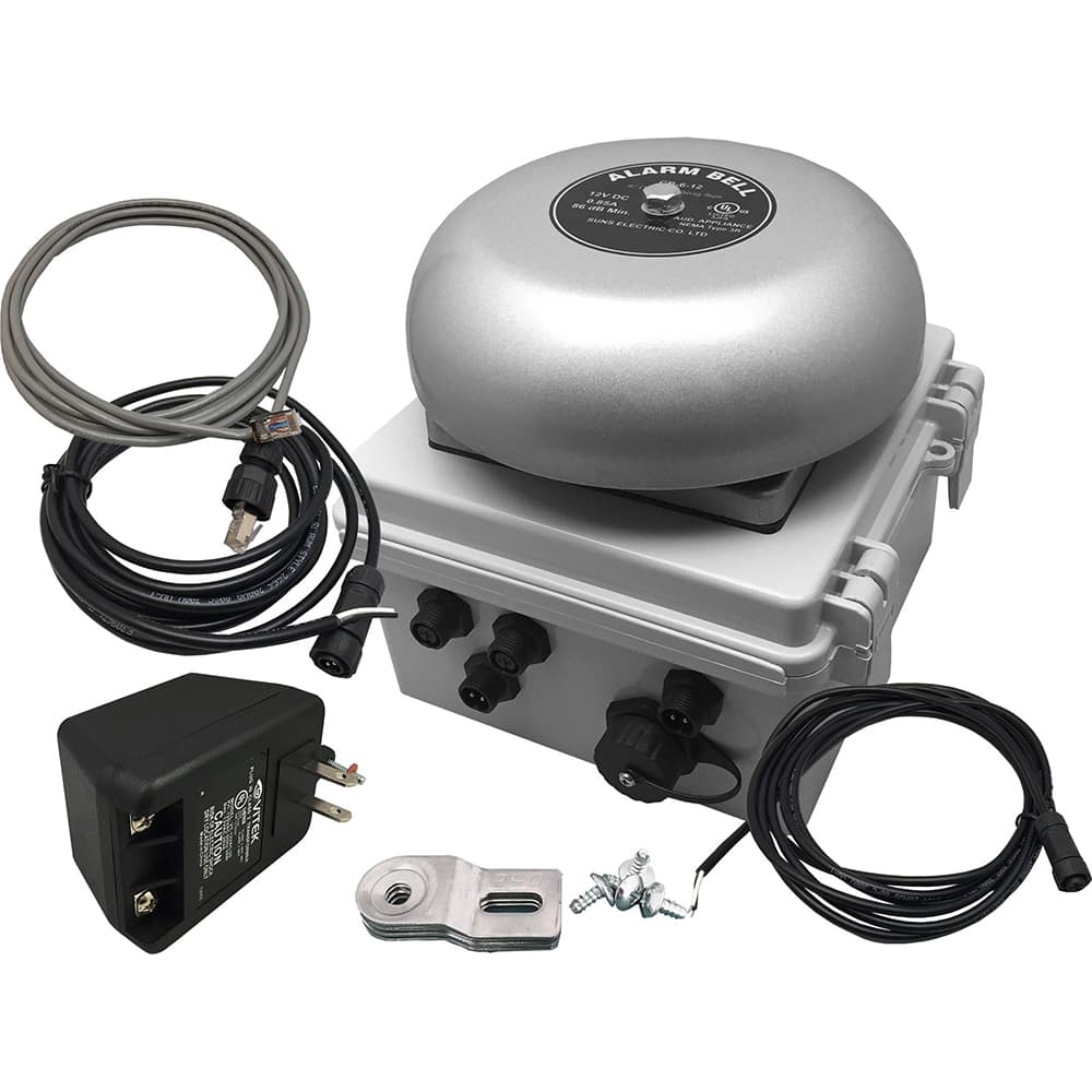 LinorTek - Bells, Horns & Sirens; Type: IP Bell ; Explosion Proof: No ; Vibrating: Yes ; Weatherproof: Yes ; Decibels @ Ten Feet (dB): 88.00 ; Voltage: 12 VAC - Exact Tooling