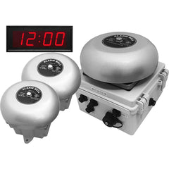 LinorTek - Bells, Horns & Sirens; Type: IP Bell Clock ; Explosion Proof: No ; Vibrating: Yes ; Weatherproof: Yes ; Decibels @ Ten Feet (dB): 88.00 ; Voltage: 12 VAC/VDC - Exact Tooling
