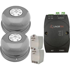 LinorTek - Bells, Horns & Sirens; Type: IP Bell ; Explosion Proof: No ; Vibrating: Yes ; Weatherproof: Yes ; Decibels @ Ten Feet (dB): 92.00 ; Voltage: 12-24V AC/DC - Exact Tooling