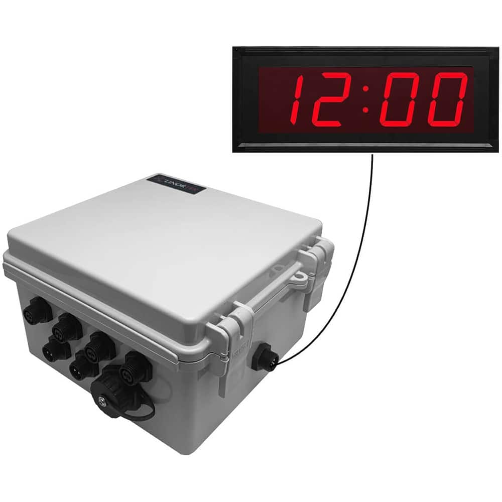 LinorTek - Bells, Horns & Sirens; Type: IP Bell Timer Clock ; Explosion Proof: No ; Vibrating: Yes ; Weatherproof: Yes ; Decibels @ Ten Feet (dB): 0-110 ; Voltage: 12 VAC - Exact Tooling