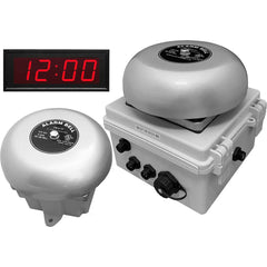 LinorTek - Bells, Horns & Sirens; Type: IP Bell Clock ; Explosion Proof: No ; Vibrating: Yes ; Weatherproof: Yes ; Decibels @ Ten Feet (dB): 88.00 ; Voltage: 12 VAC/VDC - Exact Tooling
