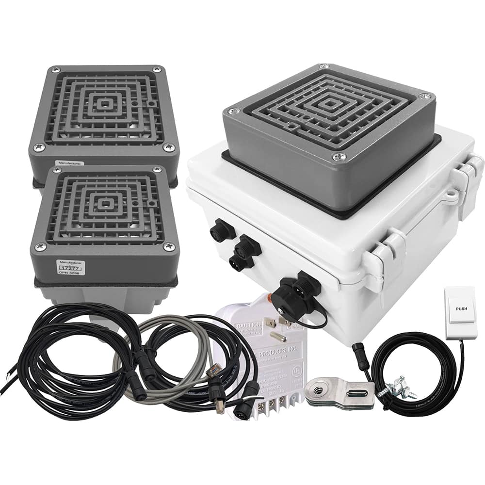 LinorTek - Bells, Horns & Sirens; Type: IP Buzzer ; Explosion Proof: No ; Vibrating: Yes ; Weatherproof: Yes ; Decibels @ Ten Feet (dB): 100.00 ; Voltage: 24 VAC - Exact Tooling