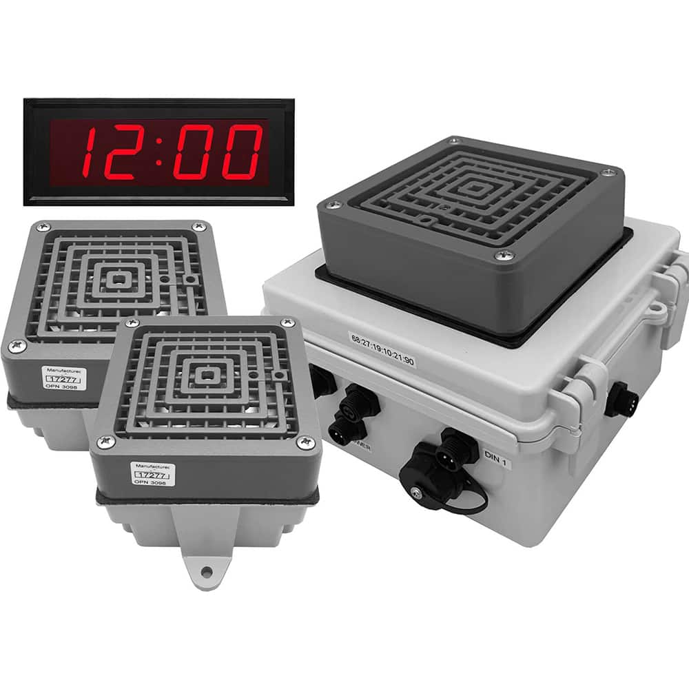 LinorTek - Bells, Horns & Sirens; Type: IP Buzzer Clock ; Explosion Proof: No ; Vibrating: Yes ; Weatherproof: Yes ; Decibels @ Ten Feet (dB): 100.00 ; Voltage: 24 VAC - Exact Tooling