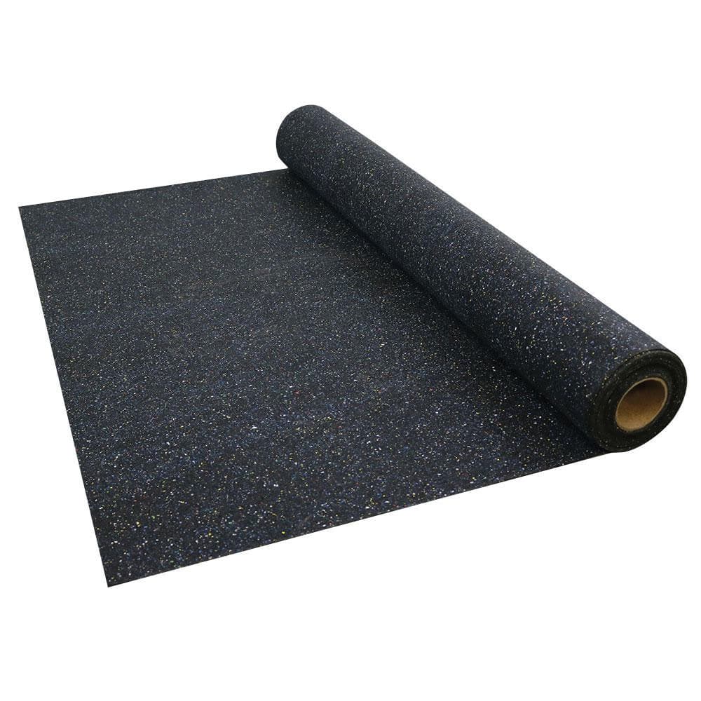 Absorbasound - Rubber & Foam Sheets; Material: Recycled Rubber ; Width (Inch): 48.0000 ; Length (Inch): 900 ; Color: Black - Exact Tooling