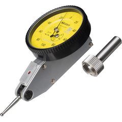 Mitutoyo - 0 to 0.0315", 0.000100" Graduation, Horizontal Dial Test Indicator - Exact Tooling