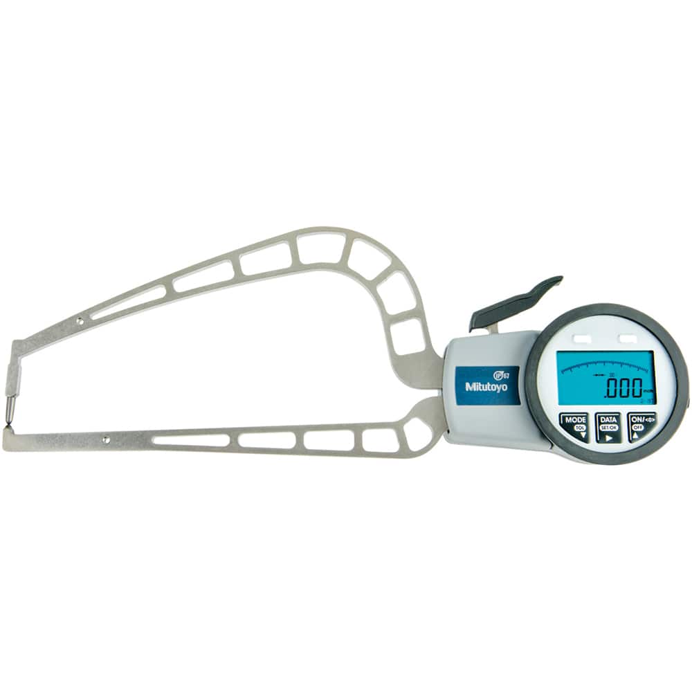 Mitutoyo - Electronic Caliper Gages; Type: External ; Minimum Measurement (Inch): 0 ; Minimum Measurement (mm): 0.00 ; Minimum Measurement (Decimal Inch): 0 ; Maximum Measurement (Inch): 1.9700 ; Maximum Measurement (Decimal Inch): 1.9700 - Exact Tooling
